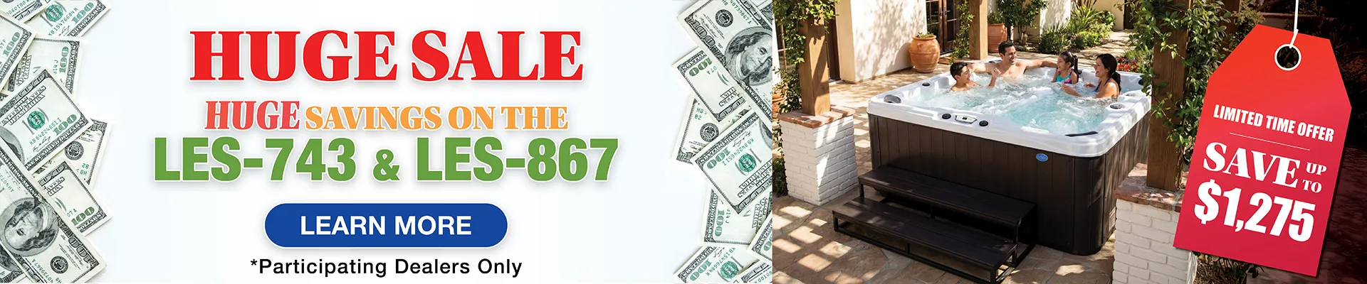 Calspas hot tub being used in a family setting - Bryan